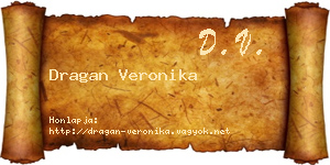 Dragan Veronika névjegykártya